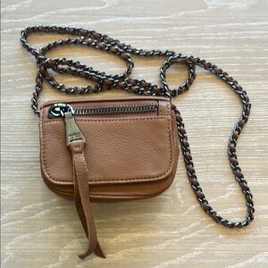 EUC Aimee Kestenberg mini crossbody chain purse in brown